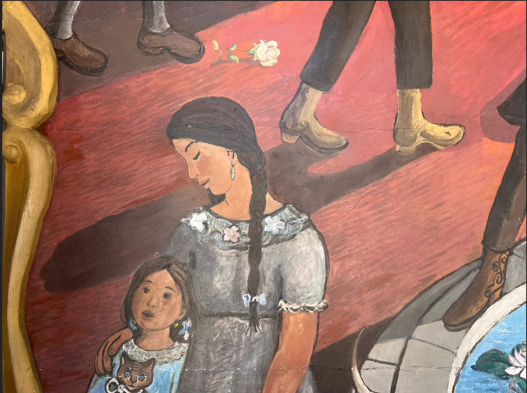 Blessing of the Animals mural and mosaic by Leo Politi